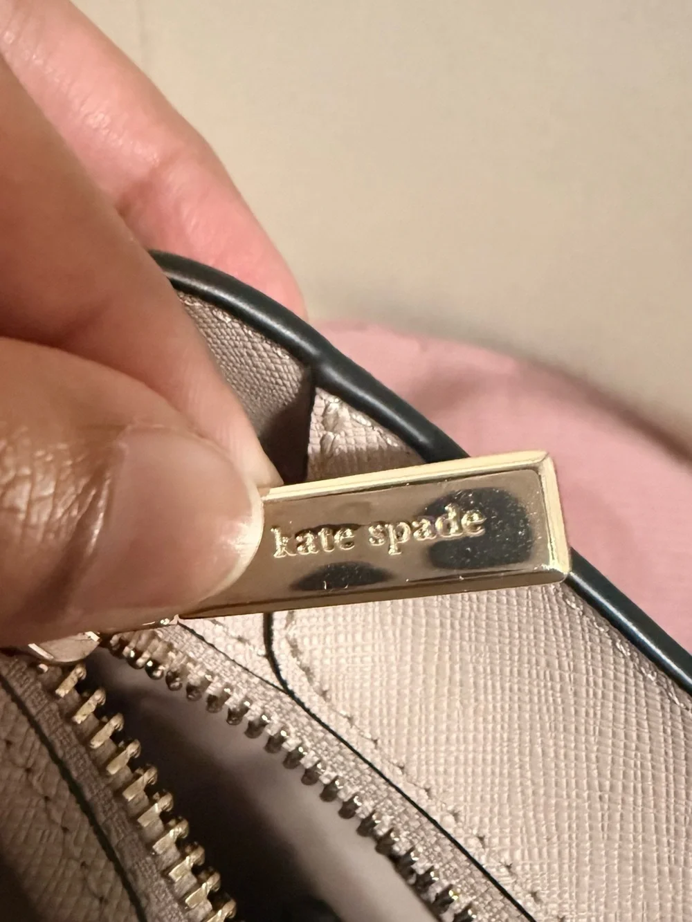 Kate Spade Blush Pink & Black Work Tote